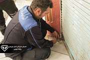 پلمب یک واحد قصابی متخلف با استفاده از ماده 12 قانون سازمان دامپزشکی در مسجد سلیمان