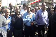 حضور مدیر کل  دامپزشکی خوزستان در مراسم تشییع پیکر شهدای حادثه تروریستی اهواز 