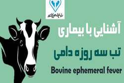 اطلاعیه اداره کل دامپزشکی استان  خوزستان در خصوص شیوع بیماری تب ۳ روزه دامی