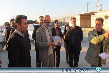 بازدید از نحوه صادرات فرآورده های خام دامی در مرز شلمچه