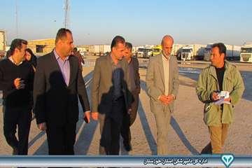 بازدید از نحوه صادرات فرآورده های خام دامی در مرز شلمچه