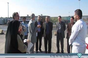 بازدید از سایتهای ضدعفونی کامیونهای حمل نهاده های دامی