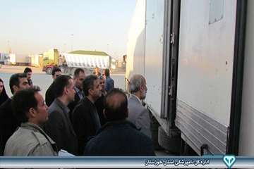 بازدید از نحوه صادرات فرآورده های خام دامی در مرز شلمچه