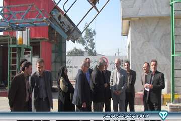 بازدید از سایتهای ضدعفونی کامیونهای حمل نهاده های دامی