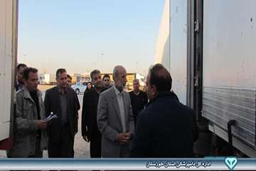 بازدید از نحوه صادرات فرآورده های خام دامی در مرز شلمچه