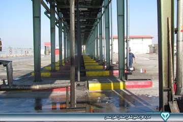 بازدید از سایتهای ضدعفونی کامیونهای حمل نهاده های دامی