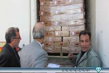 بازدید از نحوه صادرات فرآورده های خام دامی در مرز شلمچه