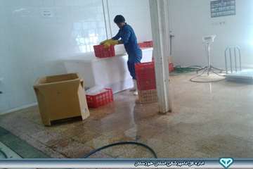 کارگاه عمل آوری آبزیان نفیس کوثر هندیجان اسفند 93