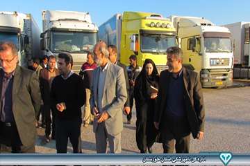 بازدید از نحوه صادرات فرآورده های خام دامی در مرز شلمچه