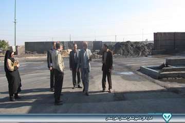 بازدید از سایتهای ضدعفونی کامیونهای حمل نهاده های دامی