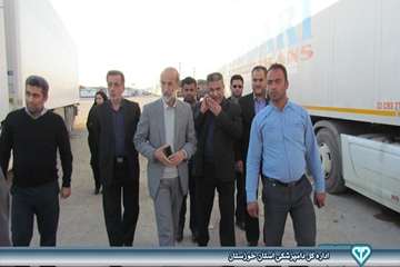 بازدید از نحوه صادرات فرآورده های خام دامی در مرز شلمچه