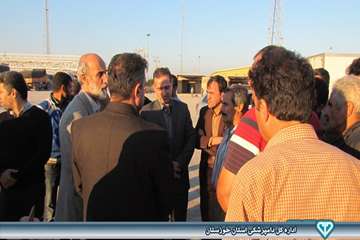 بازدید از نحوه صادرات فرآورده های خام دامی در مرز شلمچه