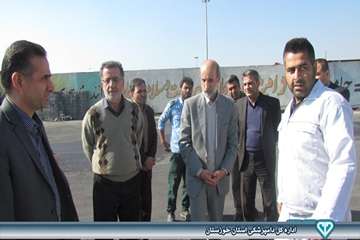 بازدید از سایتهای ضدعفونی کامیونهای حمل نهاده های دامی