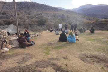 خدمات رسانی به عشایر منطقه صعب العبور کمفه