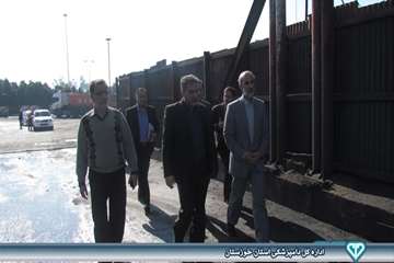 بازدید از سایتهای ضدعفونی کامیونهای حمل نهاده های دامی