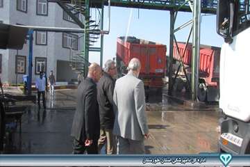 بازدید از سایتهای ضدعفونی کامیونهای حمل نهاده های دامی