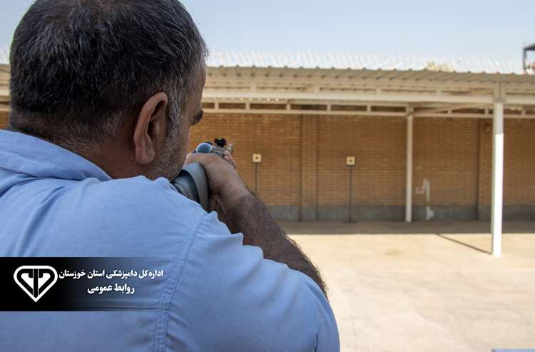برگزاری مسابقات تیراندازی کارکنان دامپزشکی خوزستان به یاد شهدای خدمت