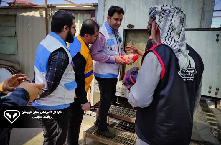 کشف 2 تن فرآورده خام دامی مشکوک به فساد در مواکب مرز شلمچه همزمان با اربعین حسینی 