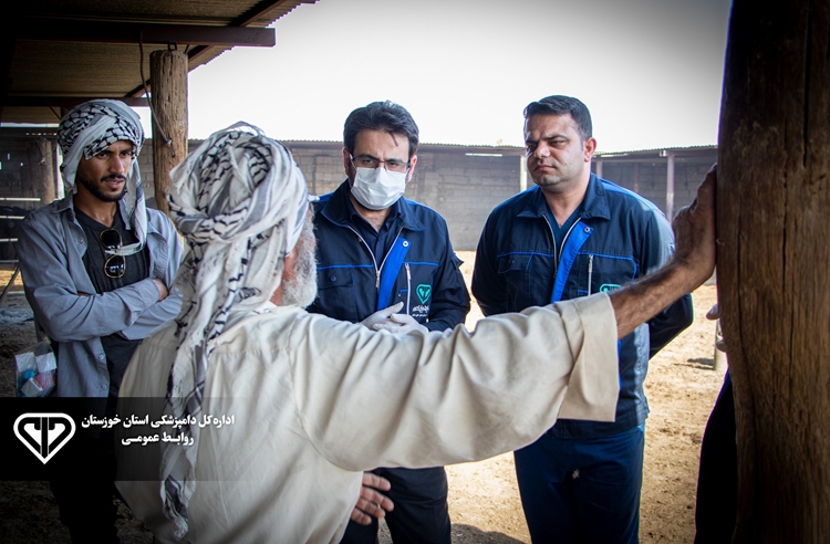 بازدید معاون سلامت دامپزشکی استان خوزستان از دامداری های مرزی شهرستان هویزه